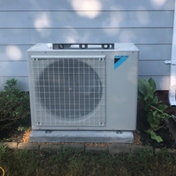 Ductless unit outside